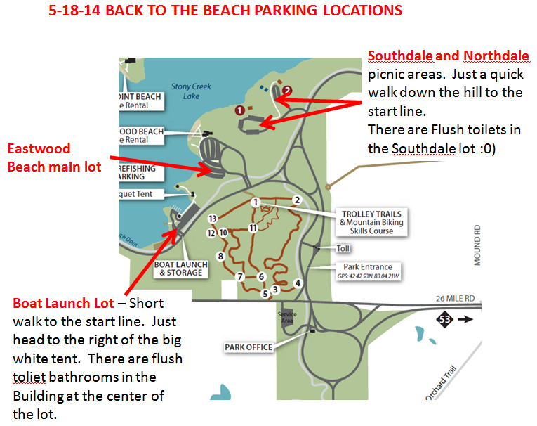 Back to the Beach Half Marathon Parking